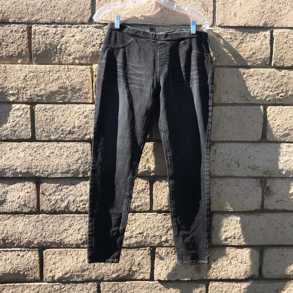 Black denim jeans